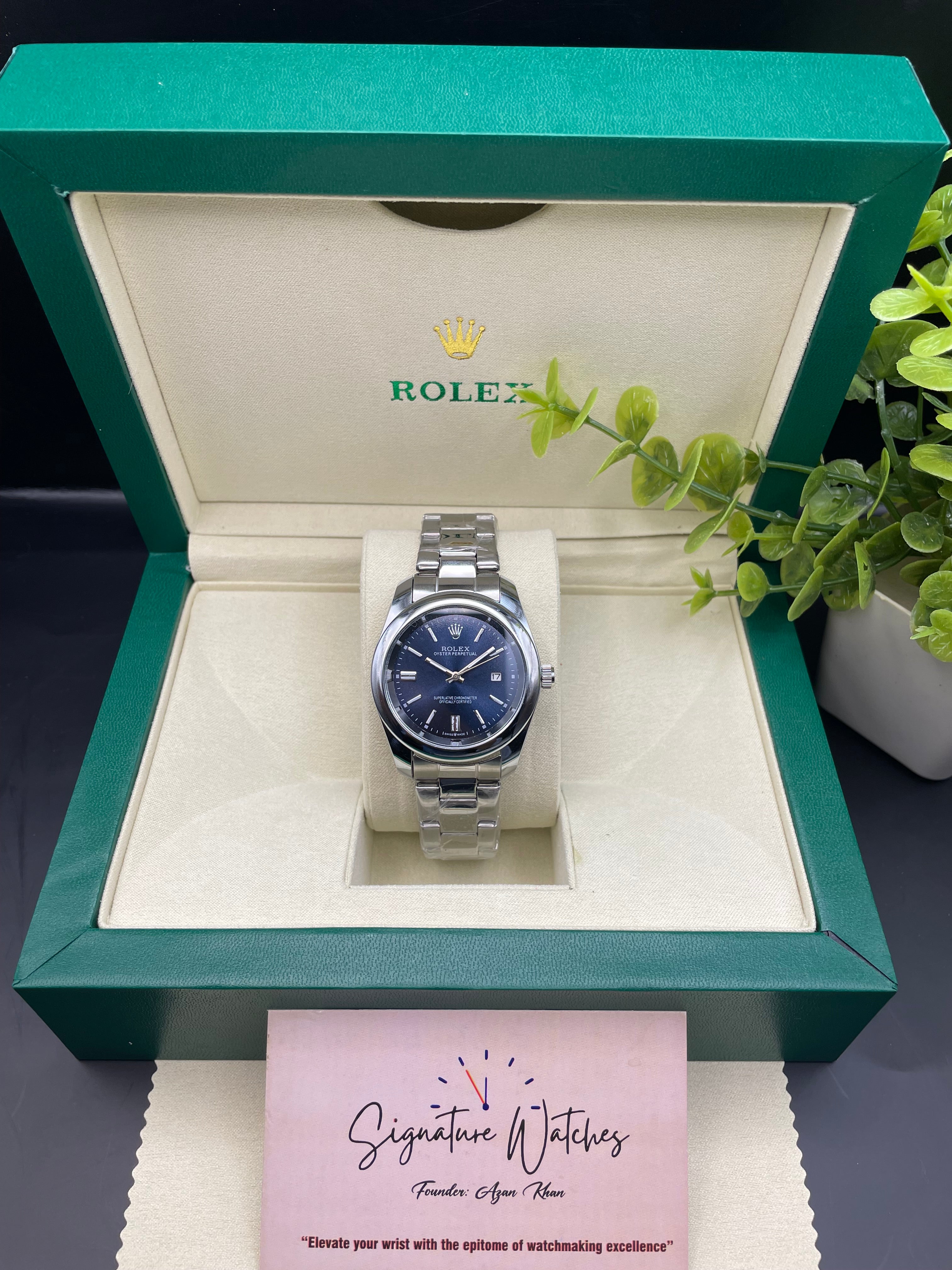Rolex Date Just Navy Blue (Quartz)