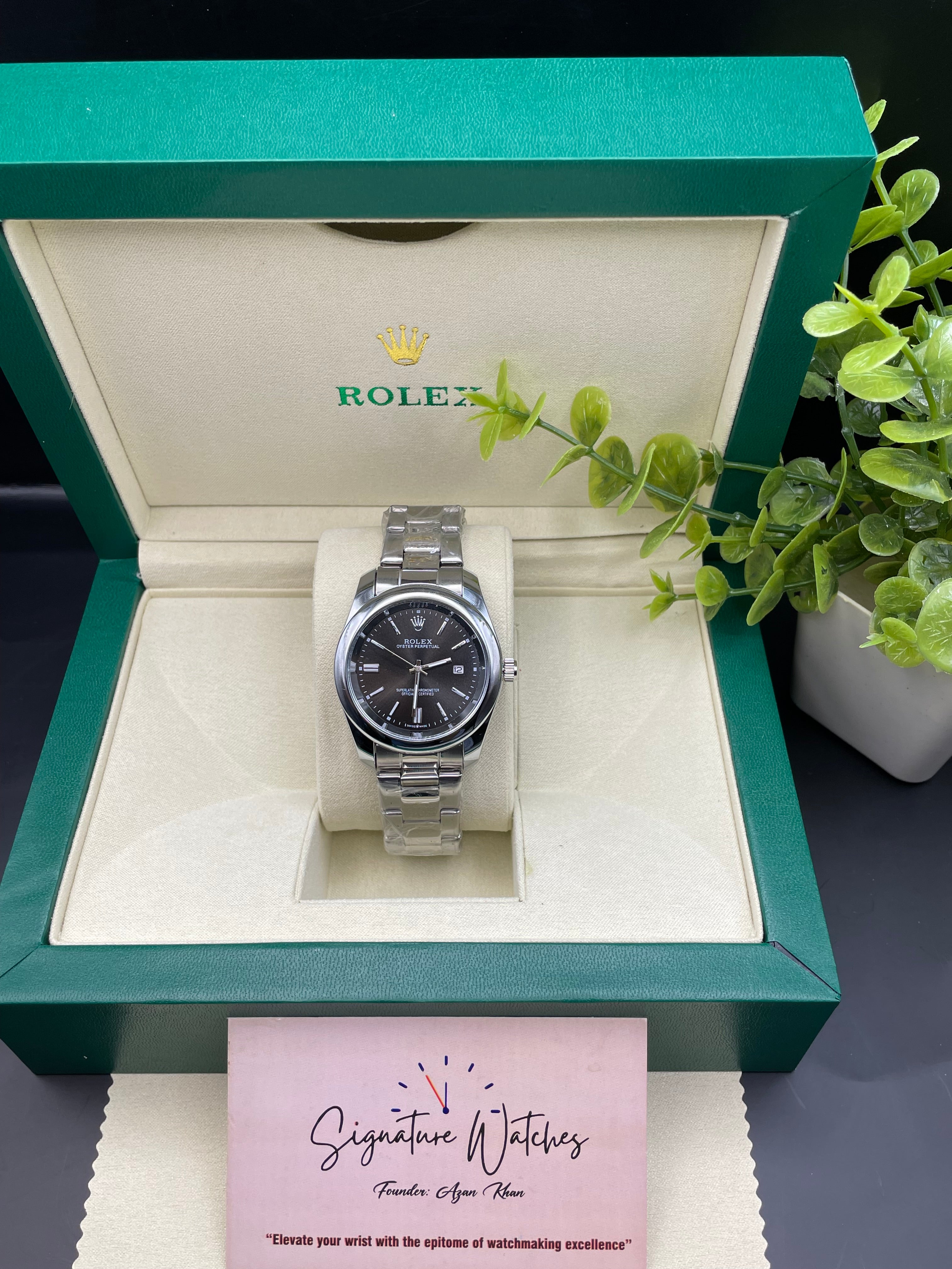 Rolex Date Just Black (Quartz)