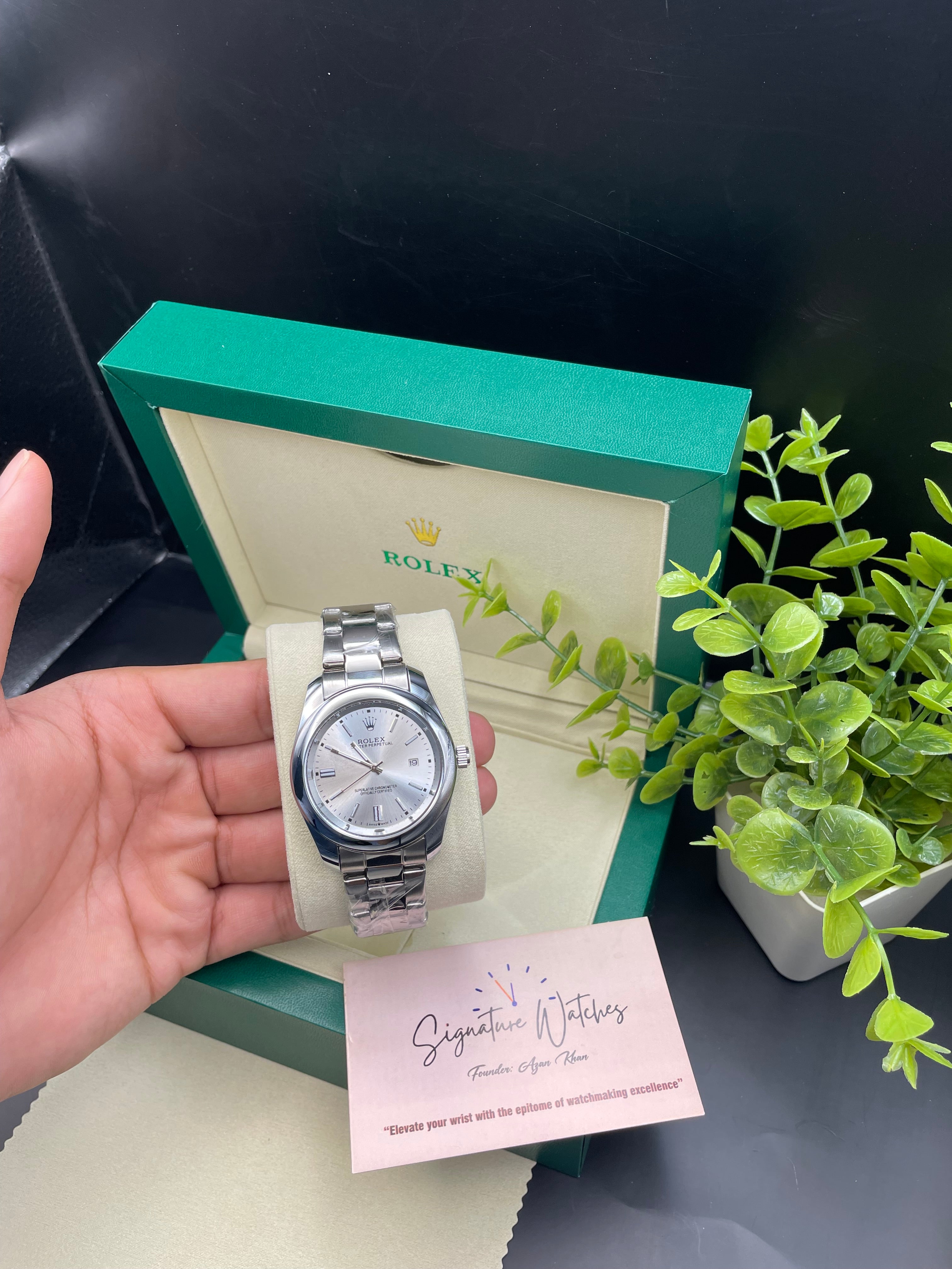 Rolex Date Just Silver (Quartz)