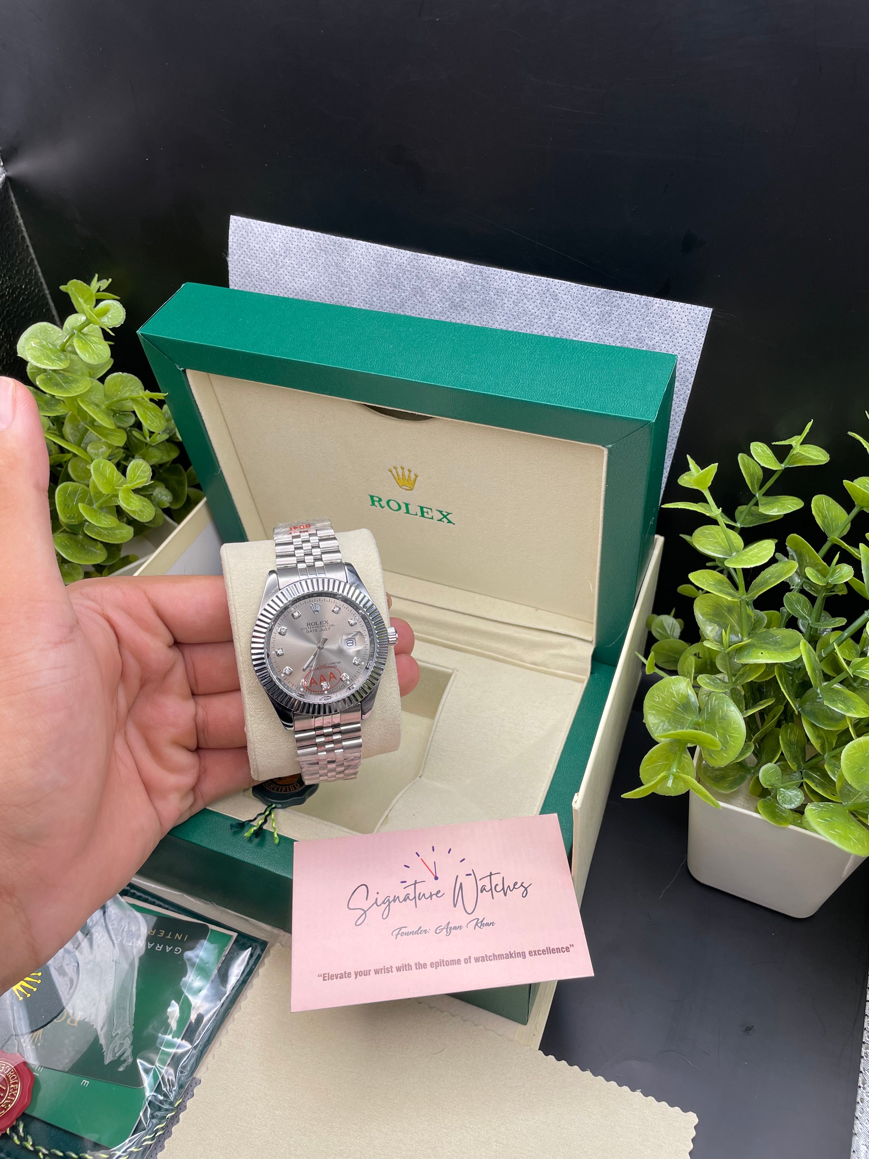 Rolex Date Just Silver (Quartz)