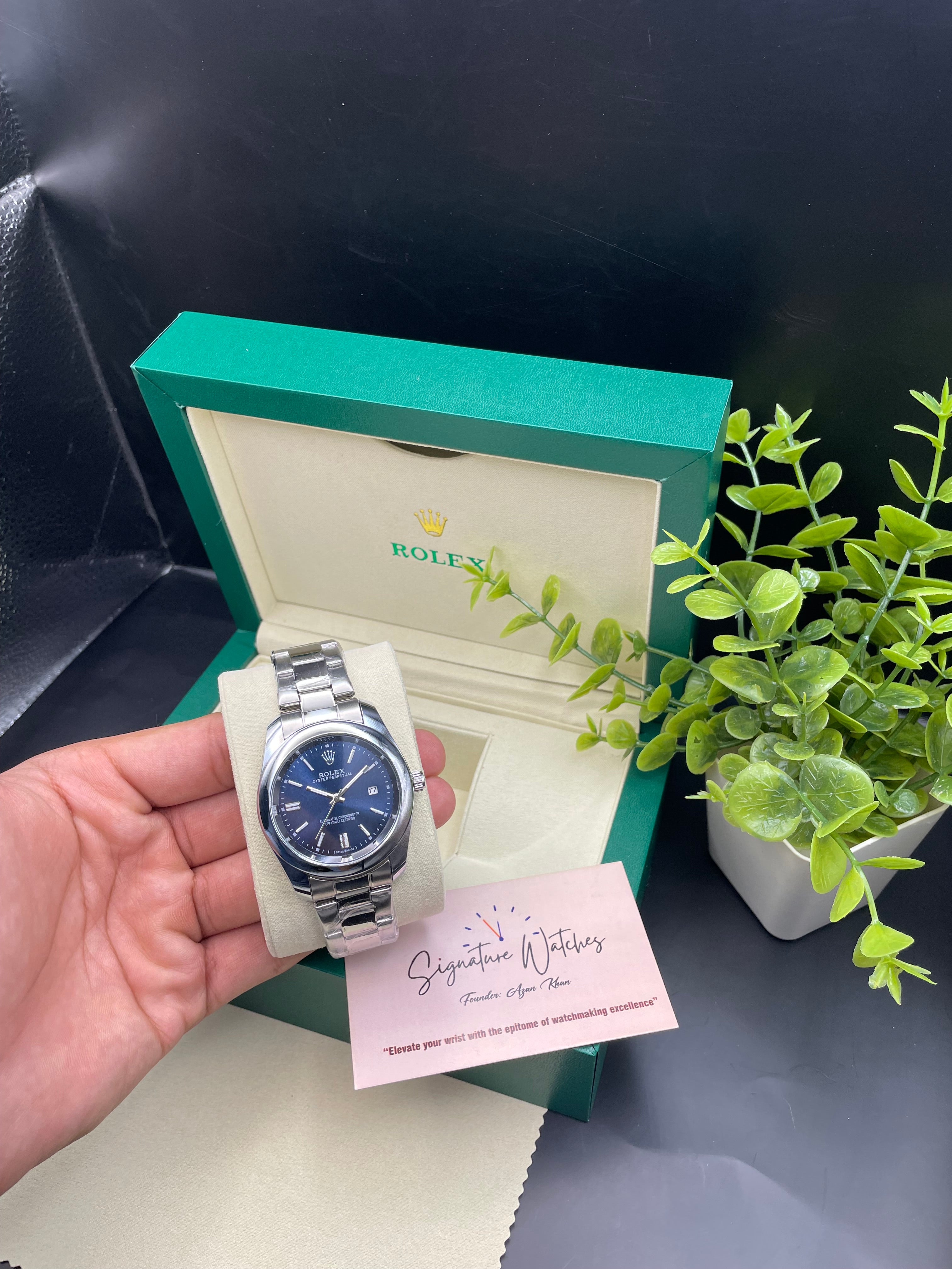 Rolex Date Just Navy Blue (Quartz)