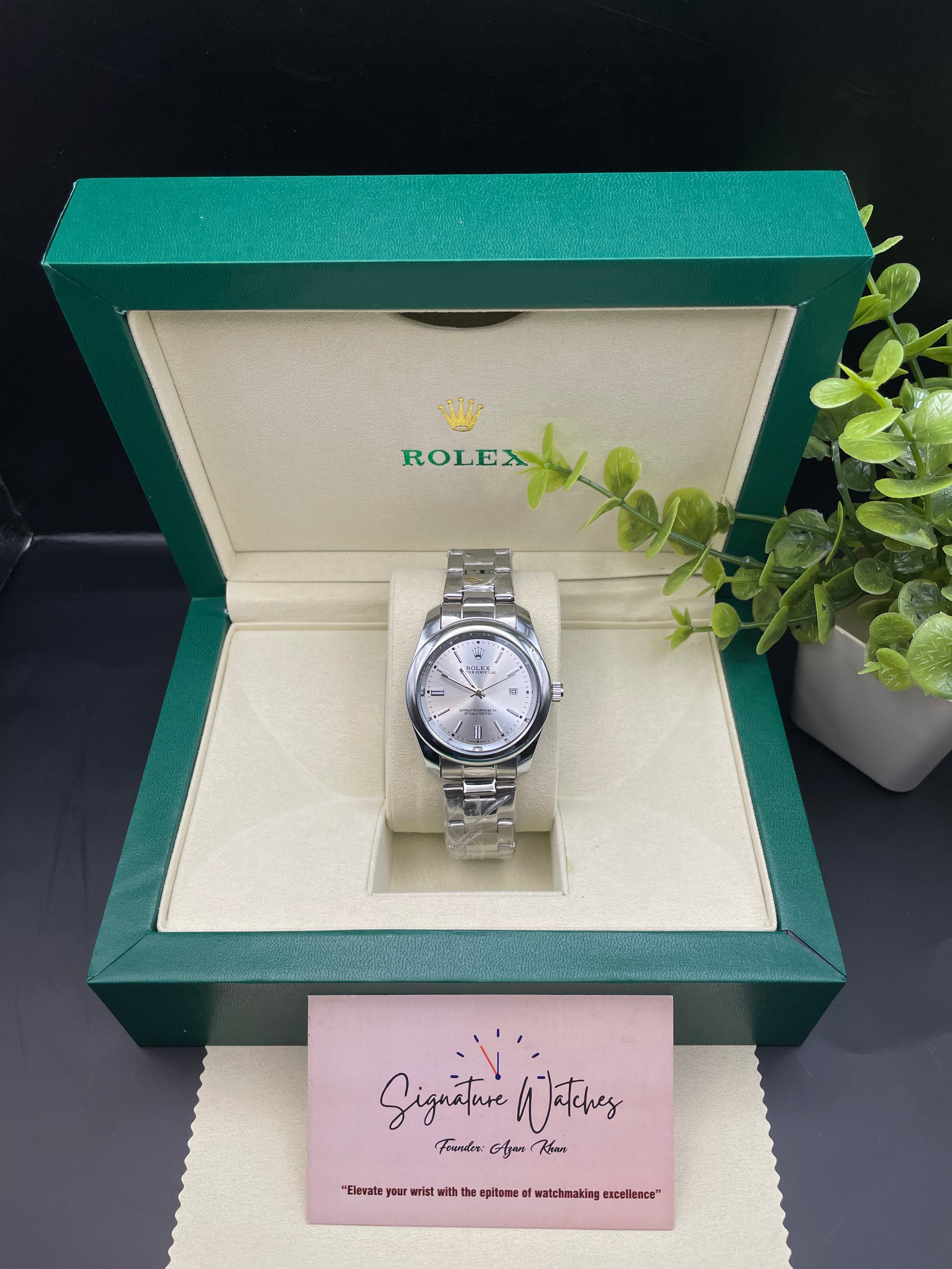 Rolex Date Just Silver (Quartz)