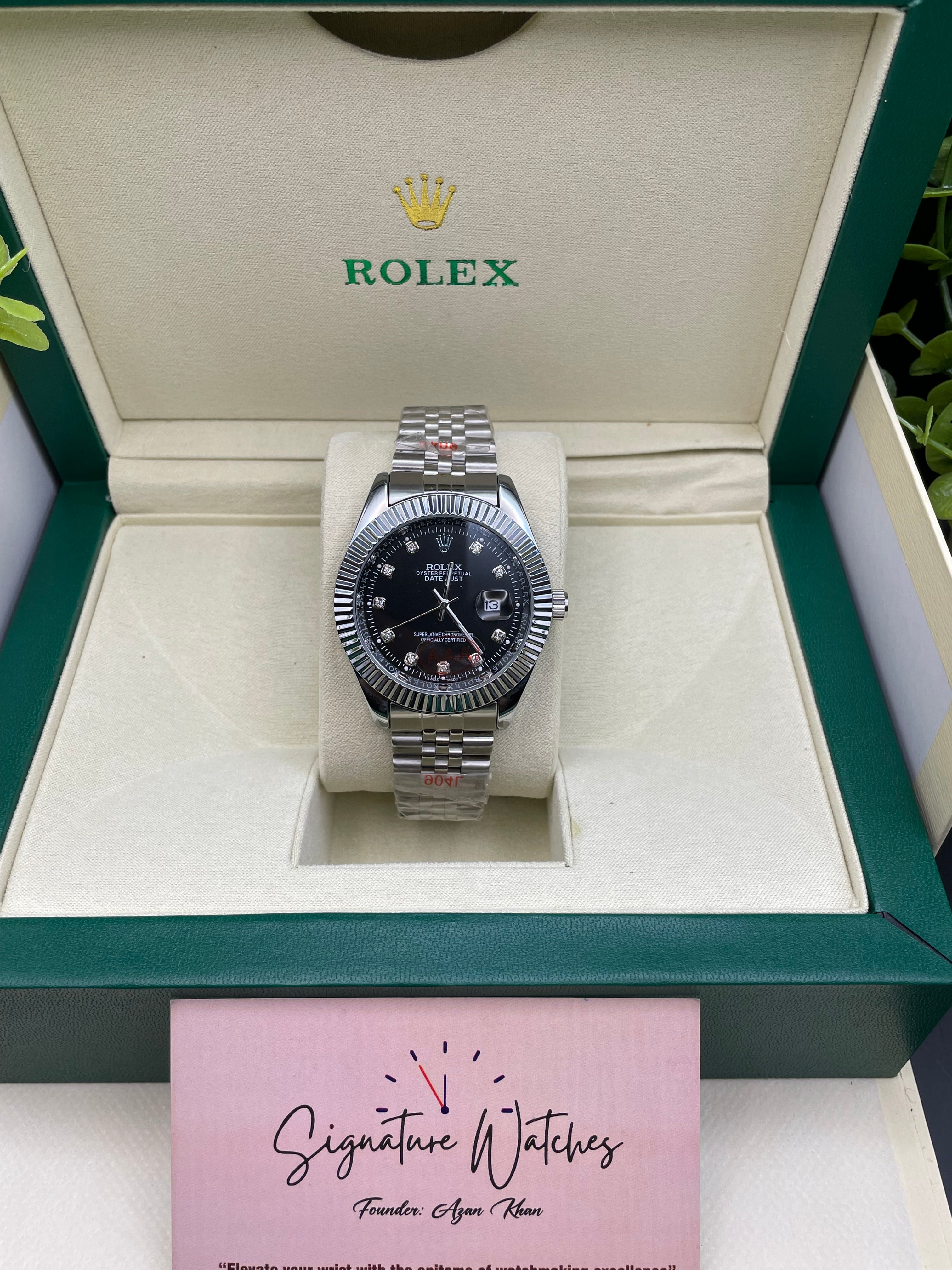Rolex Date Just Black (Quartz)