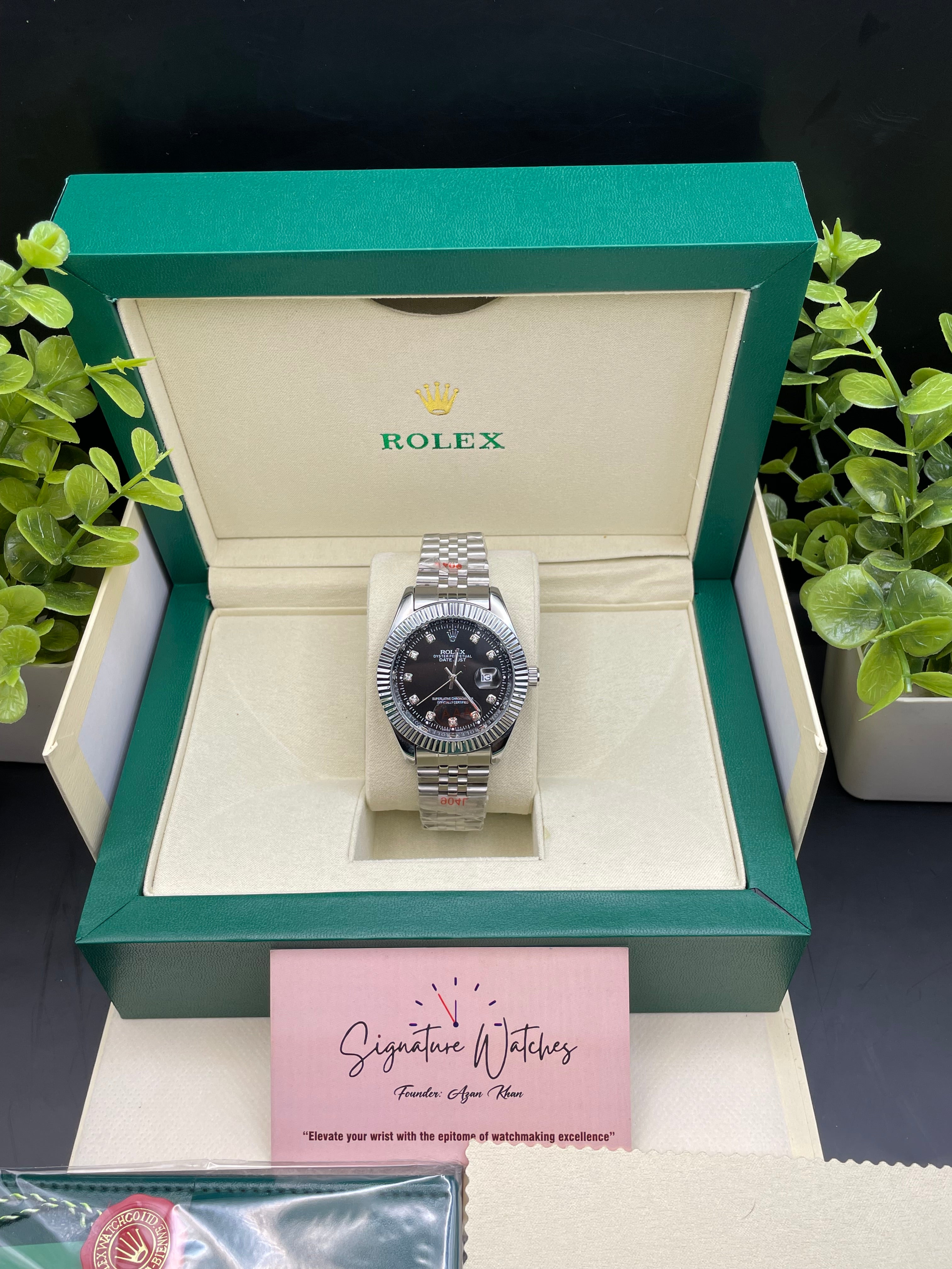 Rolex Date Just Black (Quartz)