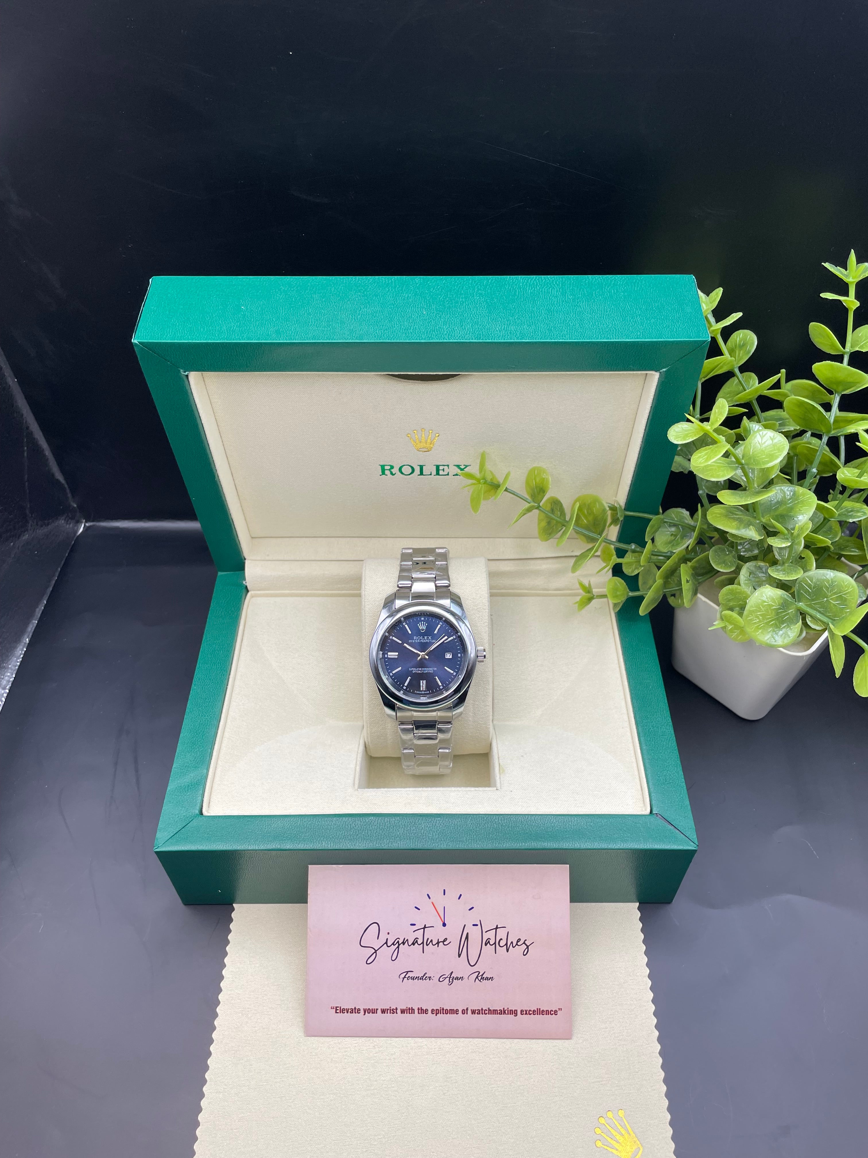 Rolex Date Just Navy Blue (Quartz)