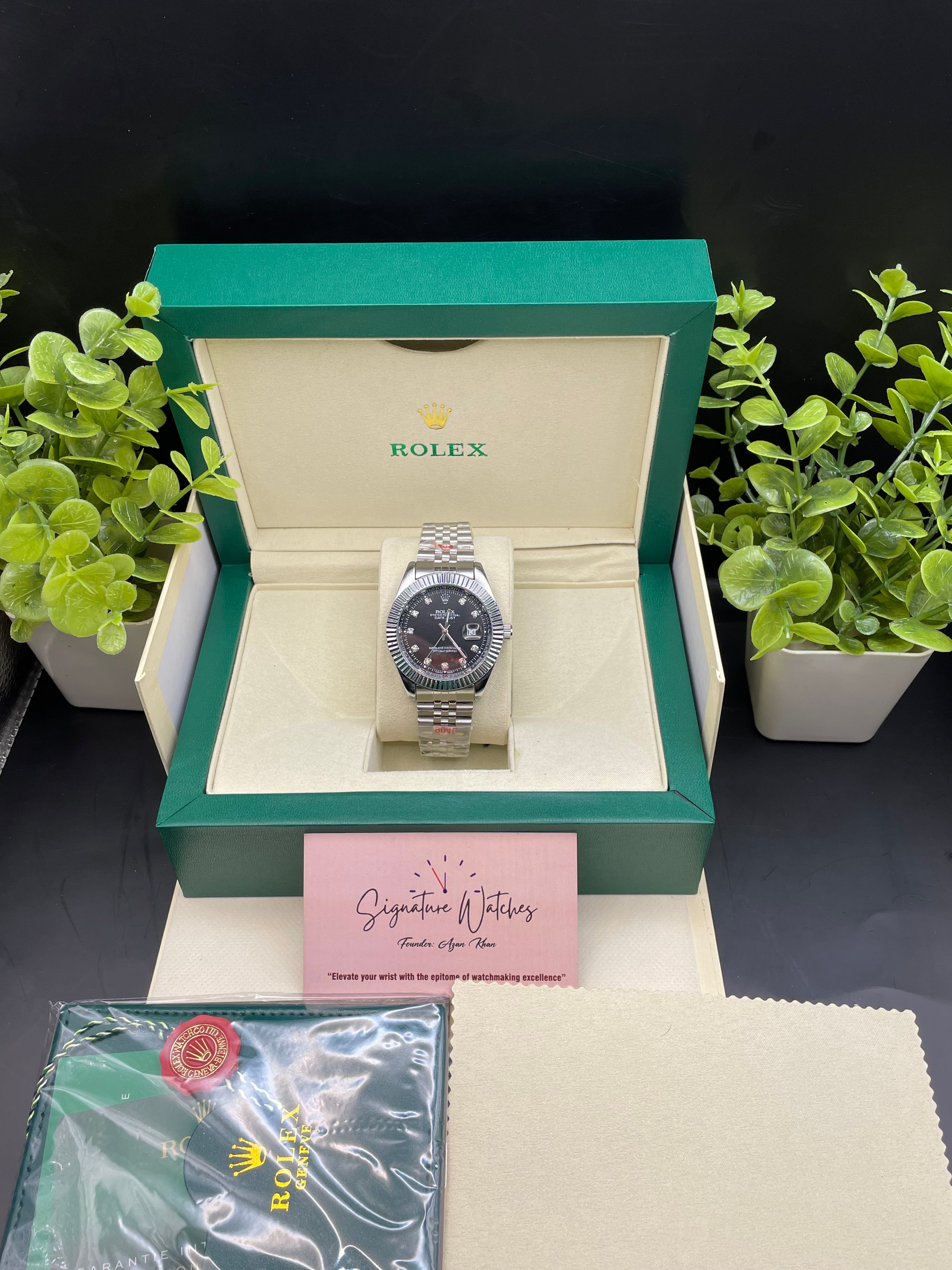 Rolex Date Just Black (Quartz)
